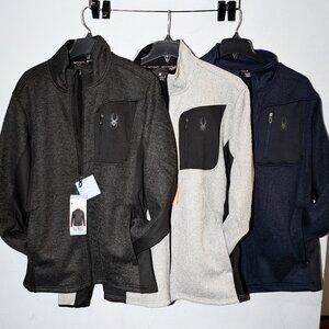 3 Spyder Men's Full Zip‎ Jackets. Price is for 3.